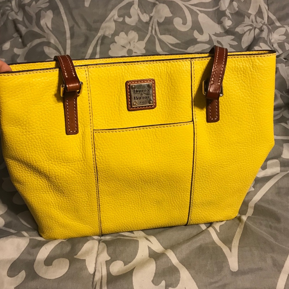 Dooney & Bourke Yellow Tote Bag